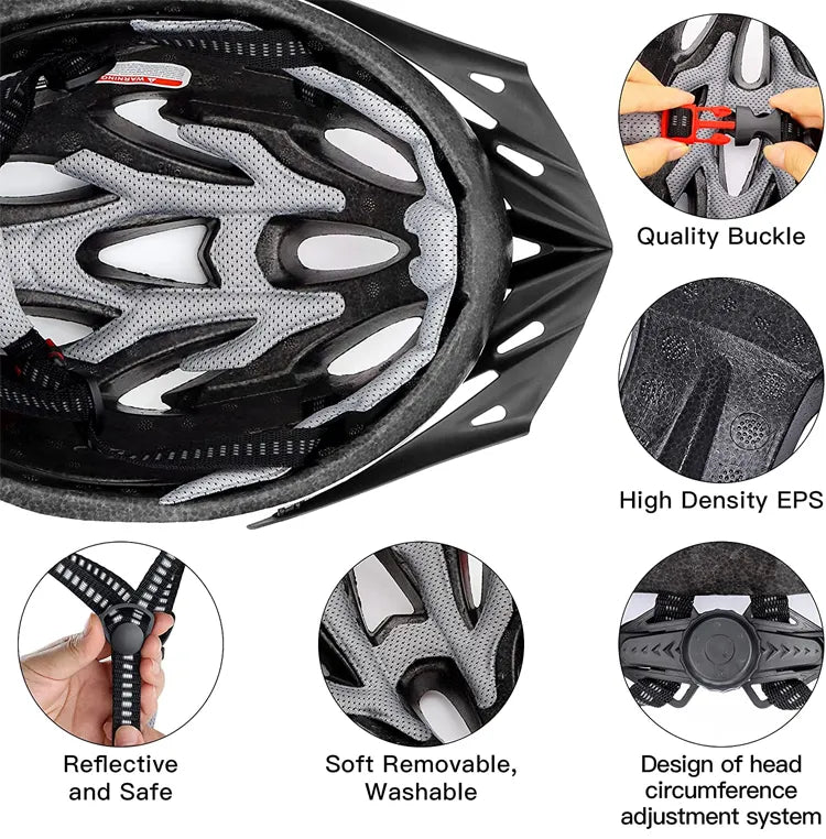 BIKINLITE High-Quality Lightweight Bike Helmet – Unisex Cycling and Motorcycle Riding Helmet