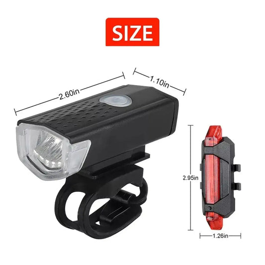 BIKINLITE Aluminum Alloy Front Lamp Clip-On Set, Waterproof Bicycle Light, 1000 Lumens, 2000mAh