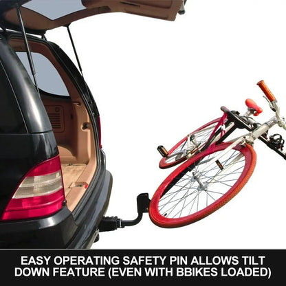 BIKINLITE Steel Foldable Hitch Car 4-Bicycle Carrier - Fits 2" Receiver