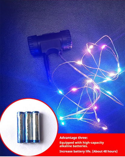 BIKINLITE Colorful Waterproof LED Bike Wheel String Lights