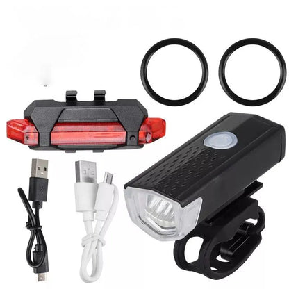 BIKINLITE Aluminum Alloy Front Lamp Clip-On Set, Waterproof Bicycle Light, 1000 Lumens, 2000mAh